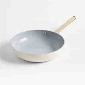 ecogrillware Home Cream Supper Non-Stick Ceramic Fry Pan