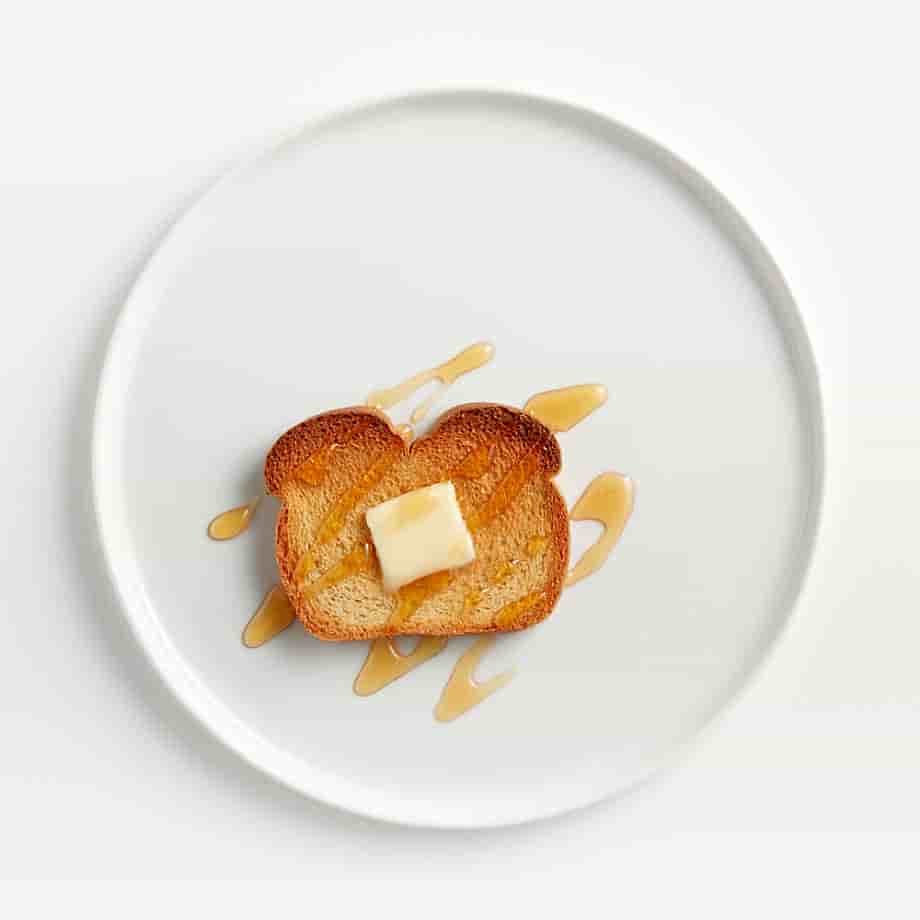 Shiny White Pro Round Porcelain Couple Dinner Plate